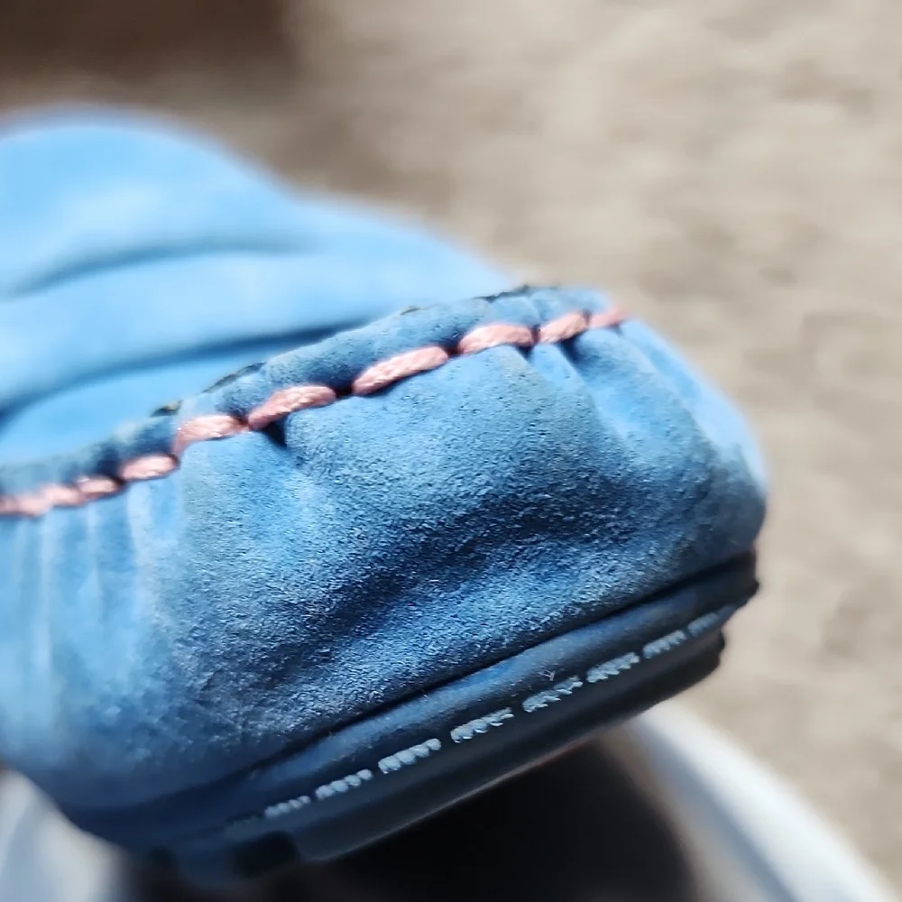 Blue Suede Loafers - Picture 6 of 8